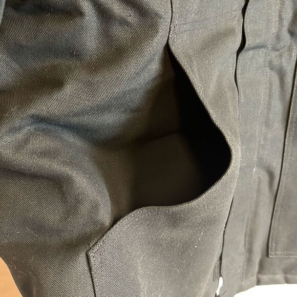 NWOT CARHARTT Mens XL Firm Duck Insulated Traditional Chore Coat Black Loose Fit - Picture 12 of 13